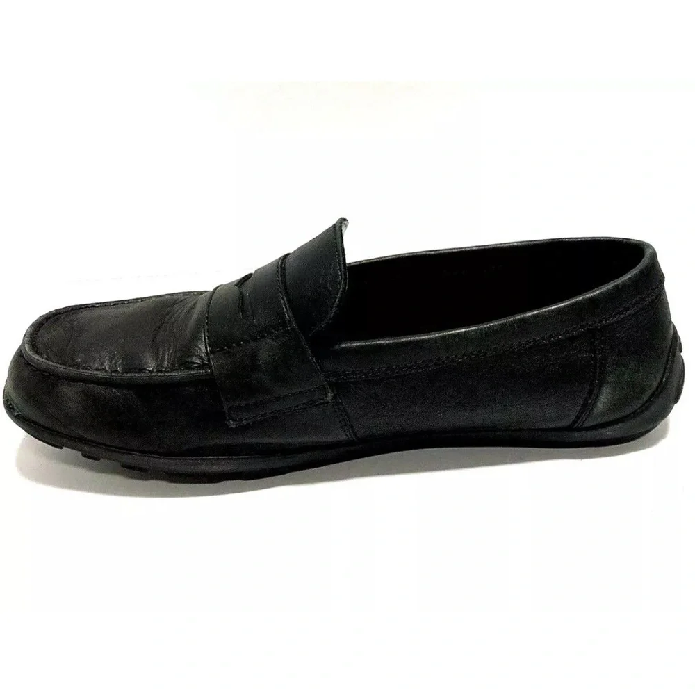 Geox Big Kids’ J New Fast, Black Slip-On Shoes, Boys’ Size 6.5M